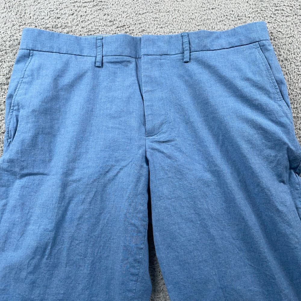 J Crew Pants Mens 34x32 Blue Tapered Cotton Chino Preppy Casual Dress